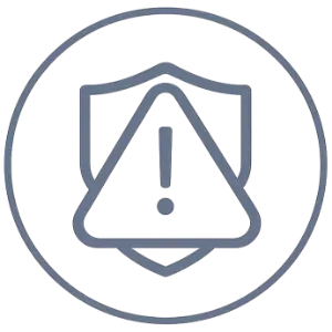 Warning icon with exclamation mark